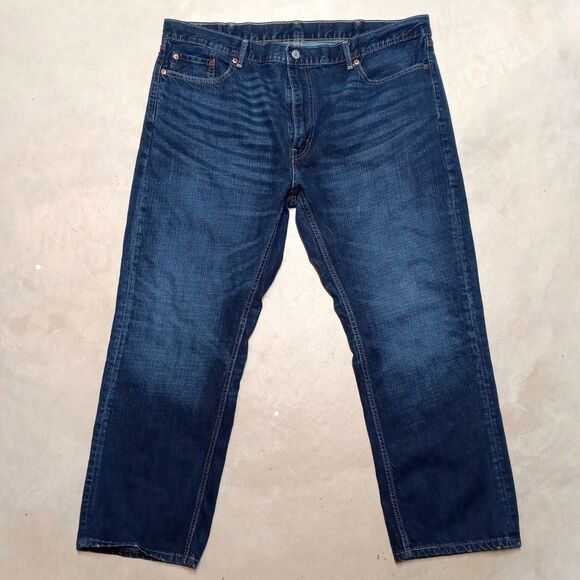 Levi's 559 Jeans Fits 40x29 Relaxed Fit Straight Leg Dark Wash Denim - Picture 1 of 10